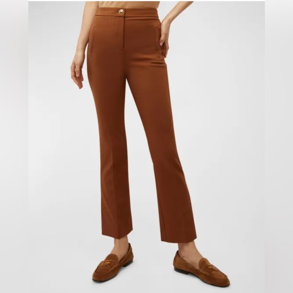Veronica Beard Pants - New VERONICA BEARD Arte Slit Flare Pants in Dark Ochre Size 4